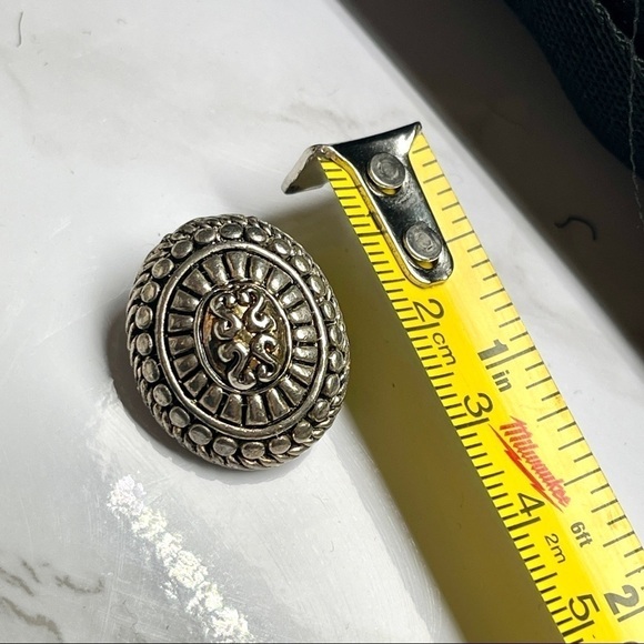 Vintage Silver Cable Clip On Earrings - Picture 6 of 7